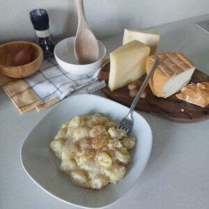 Gnocchi in crema di formaggi friulani